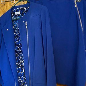 Woman's Calvin Klein "zipper" suit with blouse